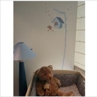 Sticker nid d'amour lilipouce bleu