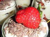 Tiramisu fraises madeleines chocolat