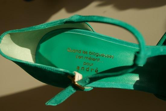 6 blogueuses créent des chaussures pour André.Source:www.http://soisbelleetparle.fr