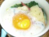 Oeuf cocotte jambon, épinards comté