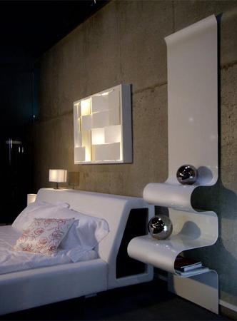 etagere chevet wall wave