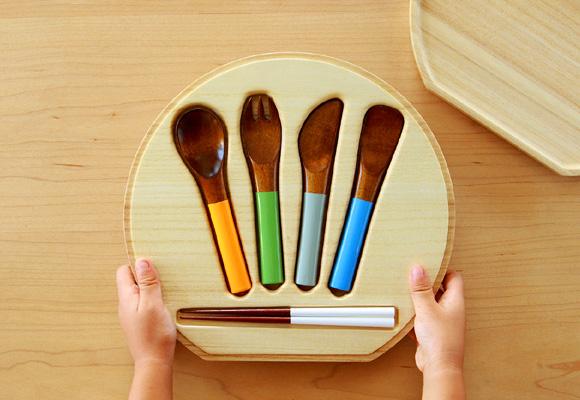 CO-ZEN // urushi cutlery set for kids
