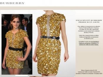 Emma Watson en Buberry pour le défilé 2009