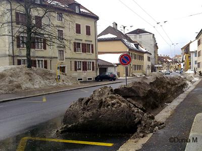 La Chaux-de-Fonds:  24.2.10 fonte et neige sale