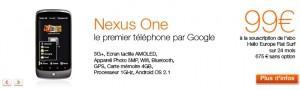 Le Nexus One disponible à 99€ chez Orange au Luxembourg