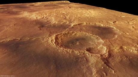 Sirenum Fossae photographiée par Mars Express