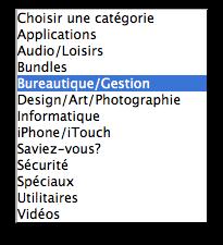 Catégories Mac Aficionados™