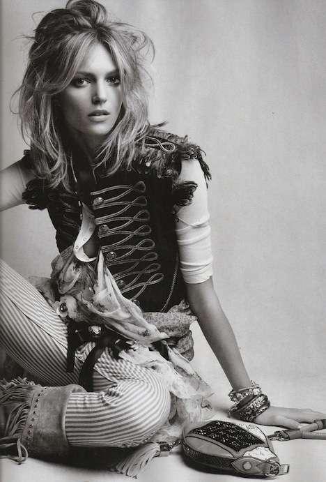 ♥ So Glam ♥
Anja Rubik for Vogue Spain March 2010