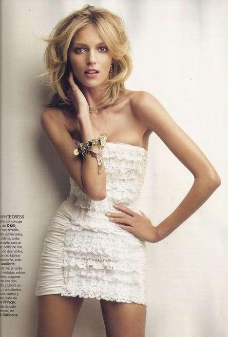 ♥ So Glam ♥
Anja Rubik for Vogue Spain March 2010