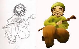 L'arbre à fou : illustration du conteur