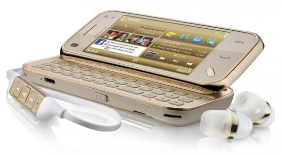 Image nokia n97 mini gold headphones 550x302   Nokia N97 mini Gold Edition