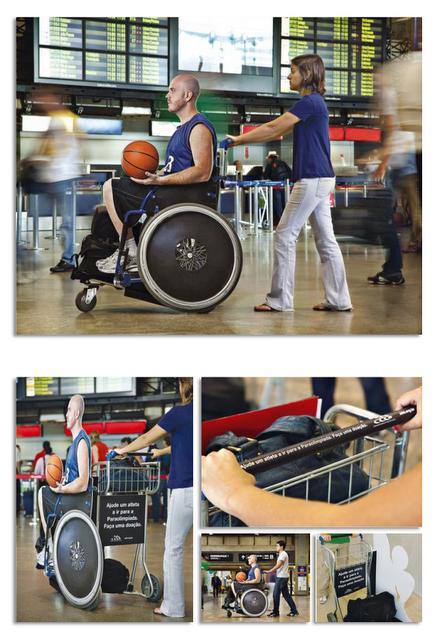 [aéroport] Jeux Paralympiques et ambient marketing font bon ménage