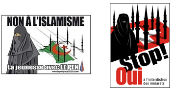 L’affiche du Front National et L’affiche de la campagne suisse