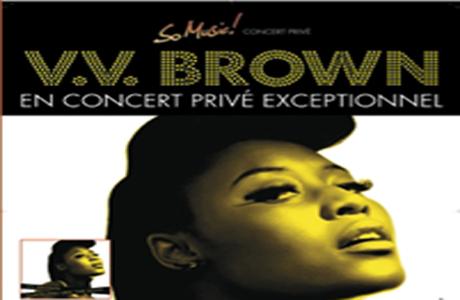 V.V Brown en concert privé à Paris !