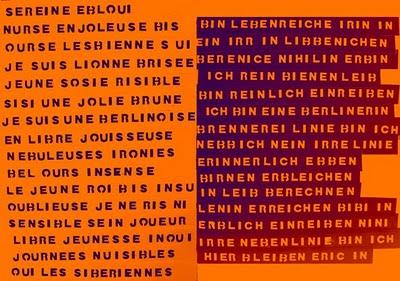 Poesie Visuelle franco-allemande