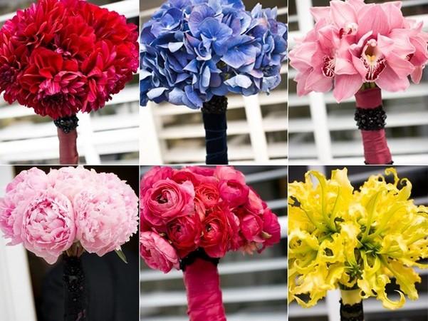Bouquets de fleurs: inutile de les coordonner