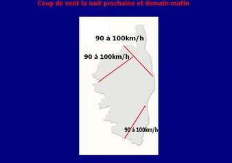 Fort coup de vent temporaire cette nuit et demain matin. Retour du froid en fin de semaine