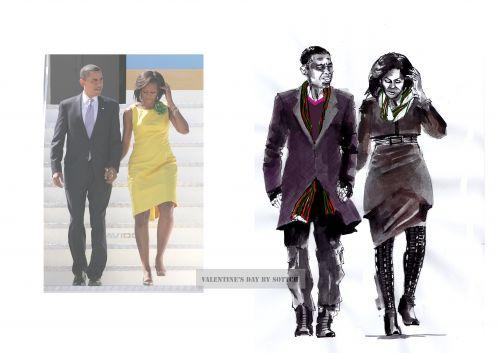 Barack & Michelle Obama valentine’s day