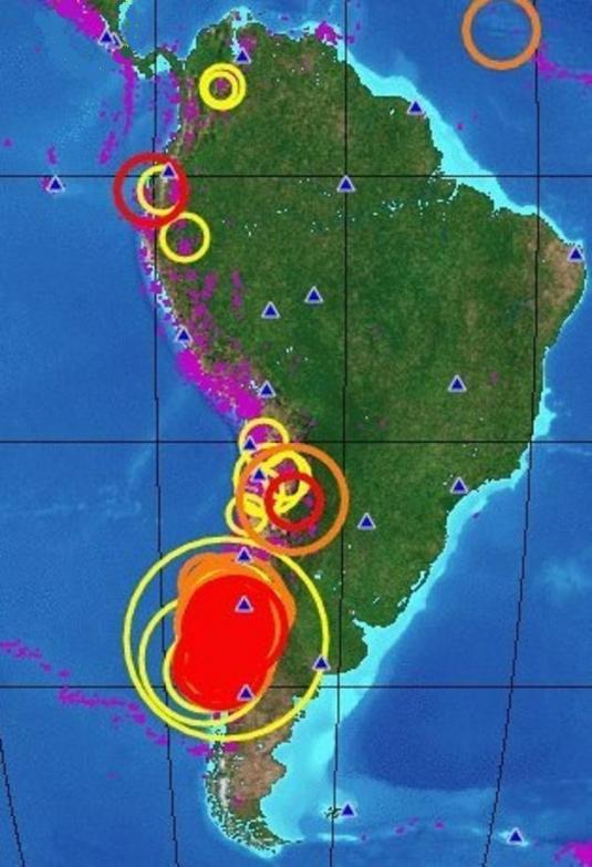 Le séisme de magnitude 8,8, au Chili, et ses répliques... Vers un nouveau séisme de magnitude supérieure à 8, en Amérique du Sud ?