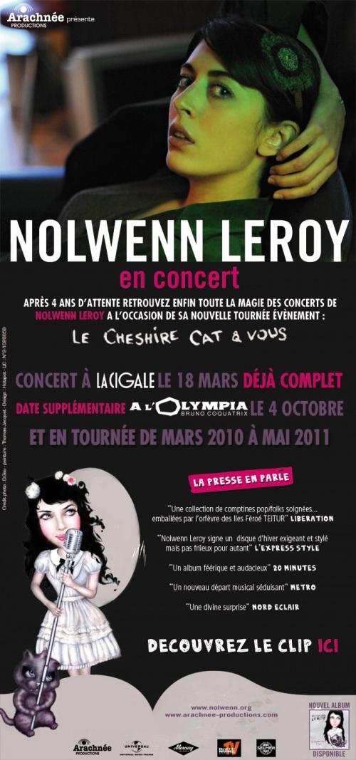 Concert: Nolwenn Leroy “LE CHESHIRE CAT et MOI”