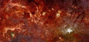 Une vue infrarouge de la galaxie