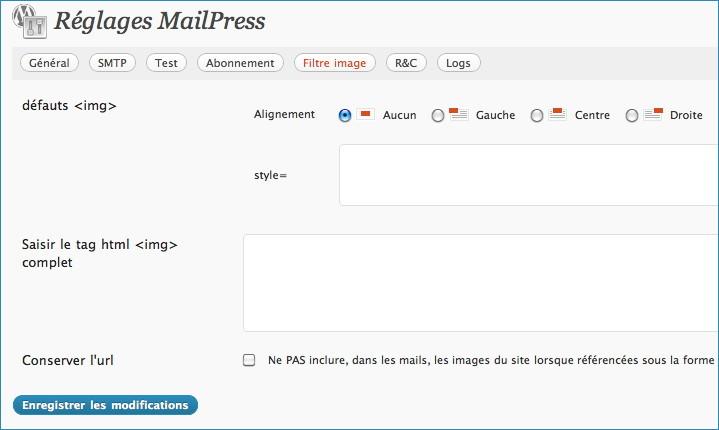 J’ai remplacé Subscribe 2 par MailPress pour gérer les newsletters sous WordPress