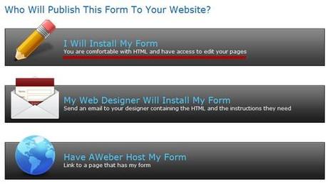 Comment mettre en place une chaine de prospection et de fidélisation avec Aweber ? – Partie 1 récupérer code HTML