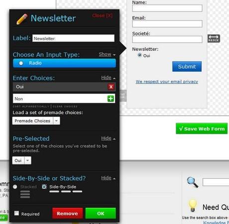 Comment mettre en place une chaine de prospection et de fidélisation avec Aweber ? – Partie 1 formulaire inscription