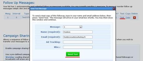 Comment mettre en place une chaine de prospection et de fidélisation avec Aweber ? – Partie 1 test emailing prospection