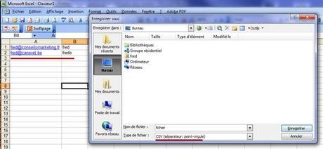 Comment mettre en place une chaine de prospection et de fidélisation avec Aweber ? – Partie 1 export excel