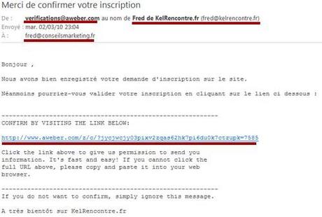 Comment mettre en place une chaine de prospection et de fidélisation avec Aweber ? – Partie 1 message confirmation