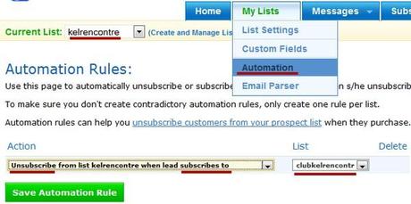 Comment mettre en place une chaine de prospection et de fidélisation avec Aweber ? – Partie 1 automatisation mailing liste