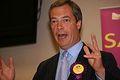 serpillère brûle entre Nigel Farage Parlement