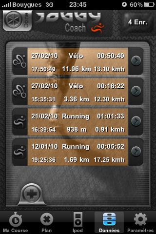 Test de l’application ‘Joggy Coach’ pour iPhone