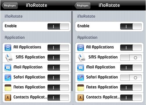 [ Cydia ] iNoRotate 1.0 : rotation de l’écran ou pas, à vous de choisir :)
