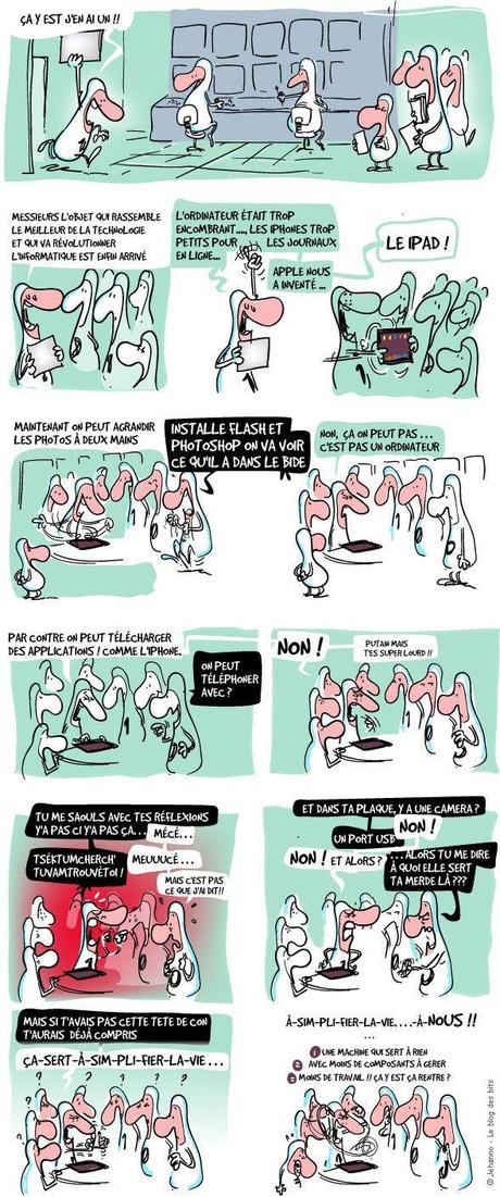 Et en parlant de l’iPad… coup de coeur pour le Blog des Bits