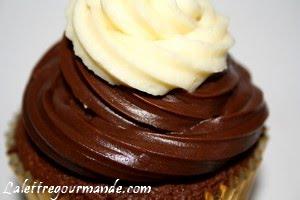 Le cupcake 3 chocolats, façon bling-bling pour Clubber ce soir  (Cupcake week)