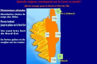 ALERTE ORANGE AU NIVEAU LOCAL: Froid glacial et neige jusqu'en plaine demain.