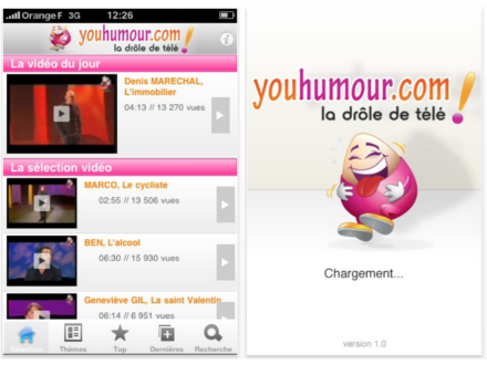 Youhumour : Les vidéos TV humoristiques ont une app