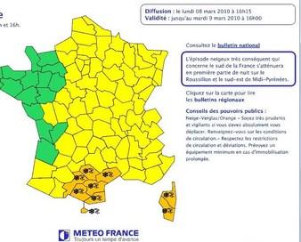 Météo-France place les deux départements Corses en ALERTE ORANGE NEIGE