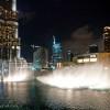 Spectacle de fontaines a Dubaï