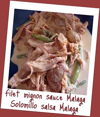 Filet mignon de porc sauce Malaga - Solomillo de cerdo salsa Malaga