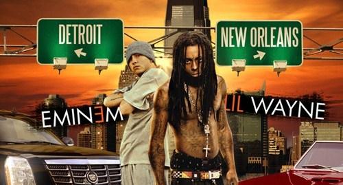 Eminem ... Lil Wayne ... Le making of du single Drop The World
