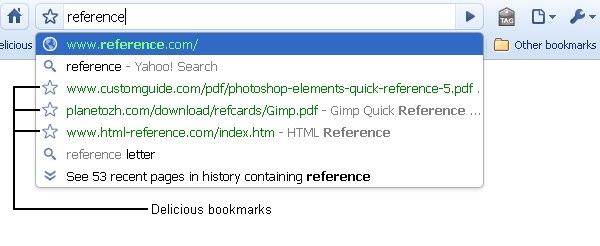 AddOn searchChrome Delicious pour Google Chrome, vraiment top!