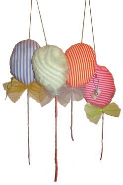 Ballon 2 pompon pétillant