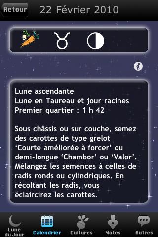 [News : Apps] Jardinez avec la Lune 2010, pour avoir le Iphone vert