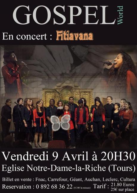 Fitiavana en concert à Tours le 9 avril 2010