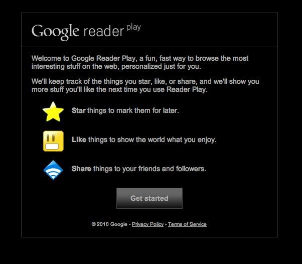 google reader play Transformez Google Reader en diaporama 