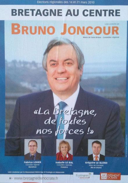 affiche elections regionales bretagne 2010