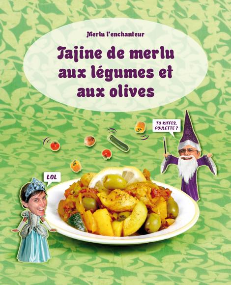 Tajine de merlu aux legumes et aux olives